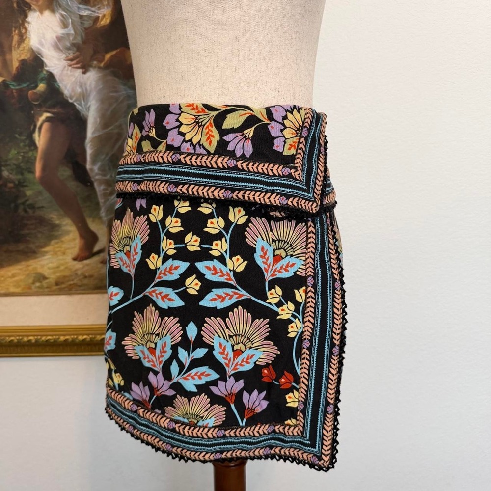 Farm Rio Flowery Mini Skirt